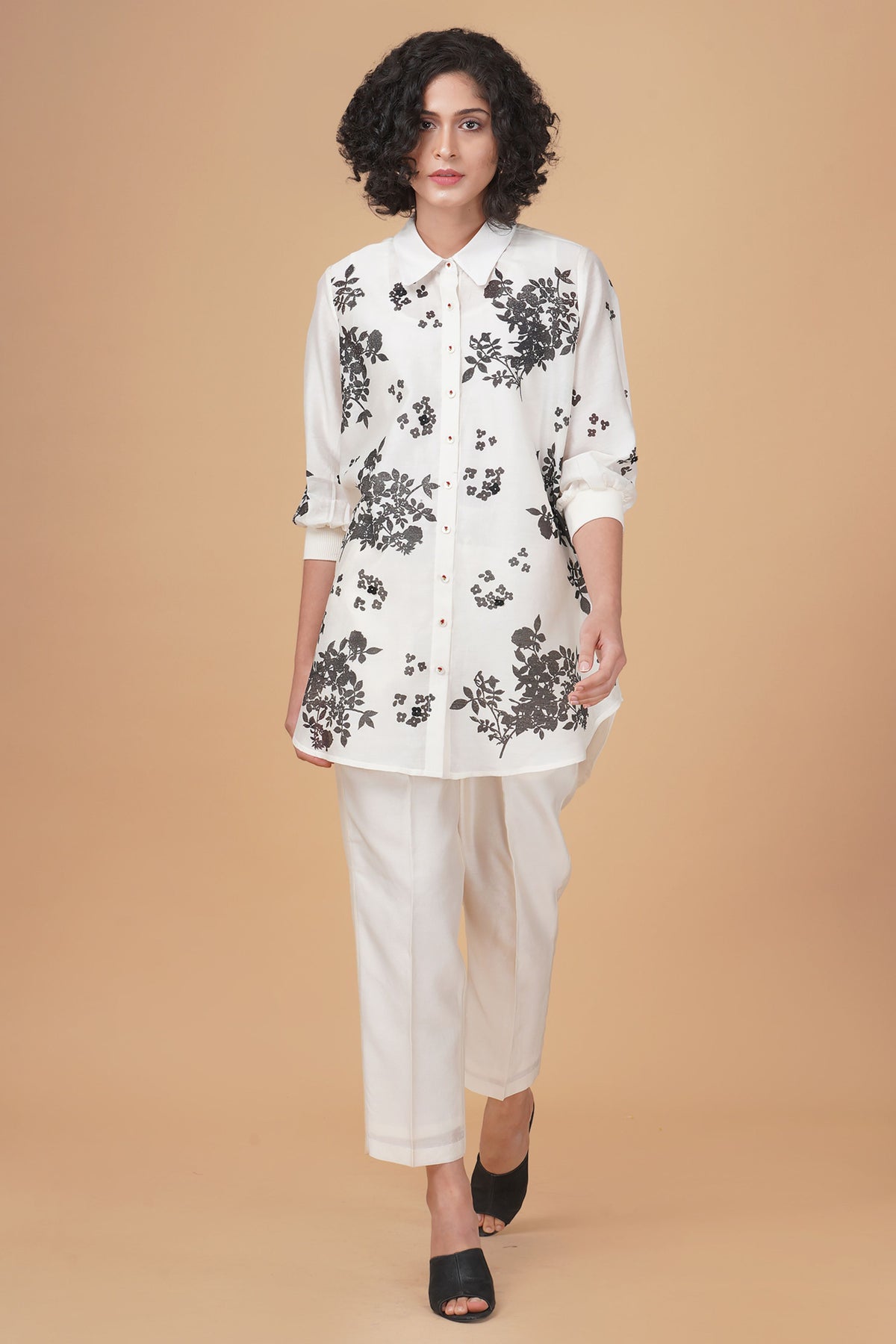 Ivory Yuri Print Co-Ord Set