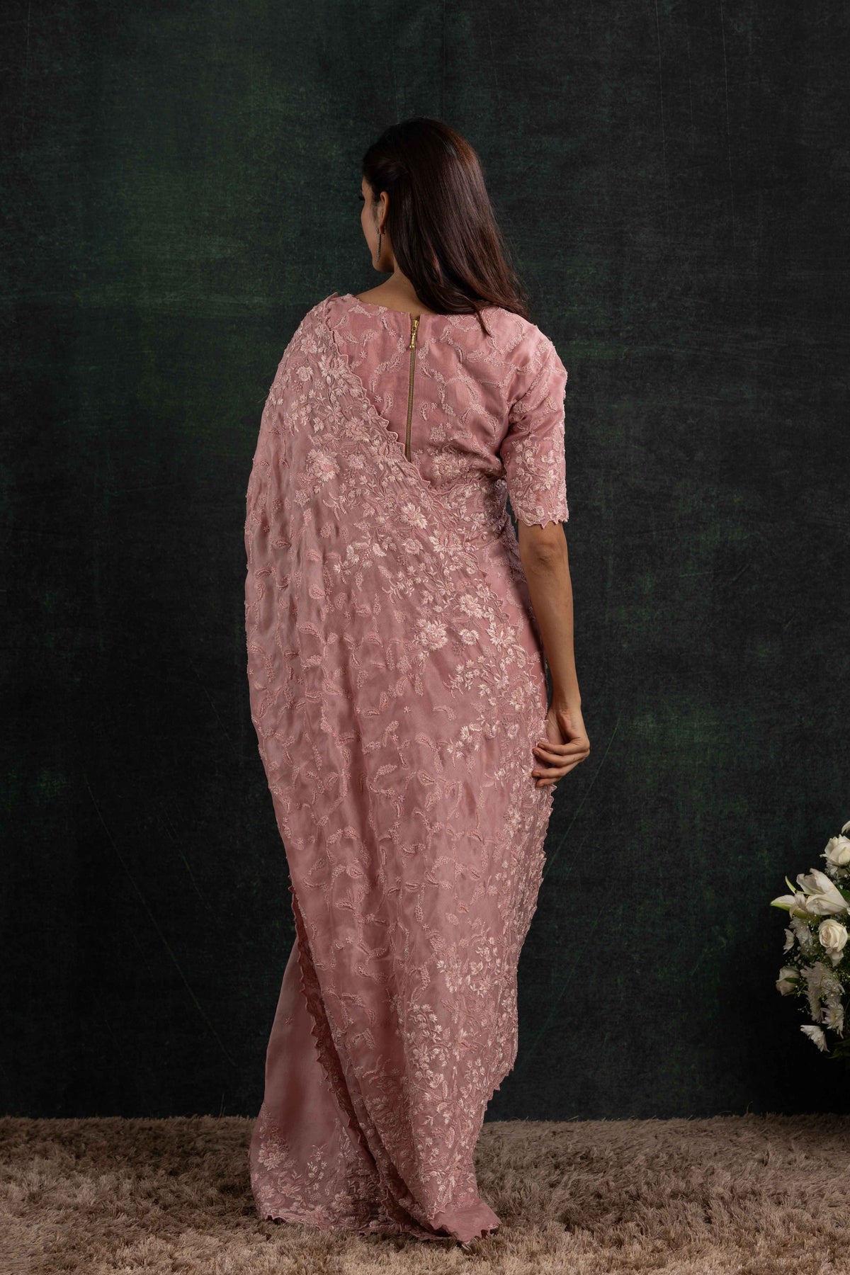 Embroidery Saree Set