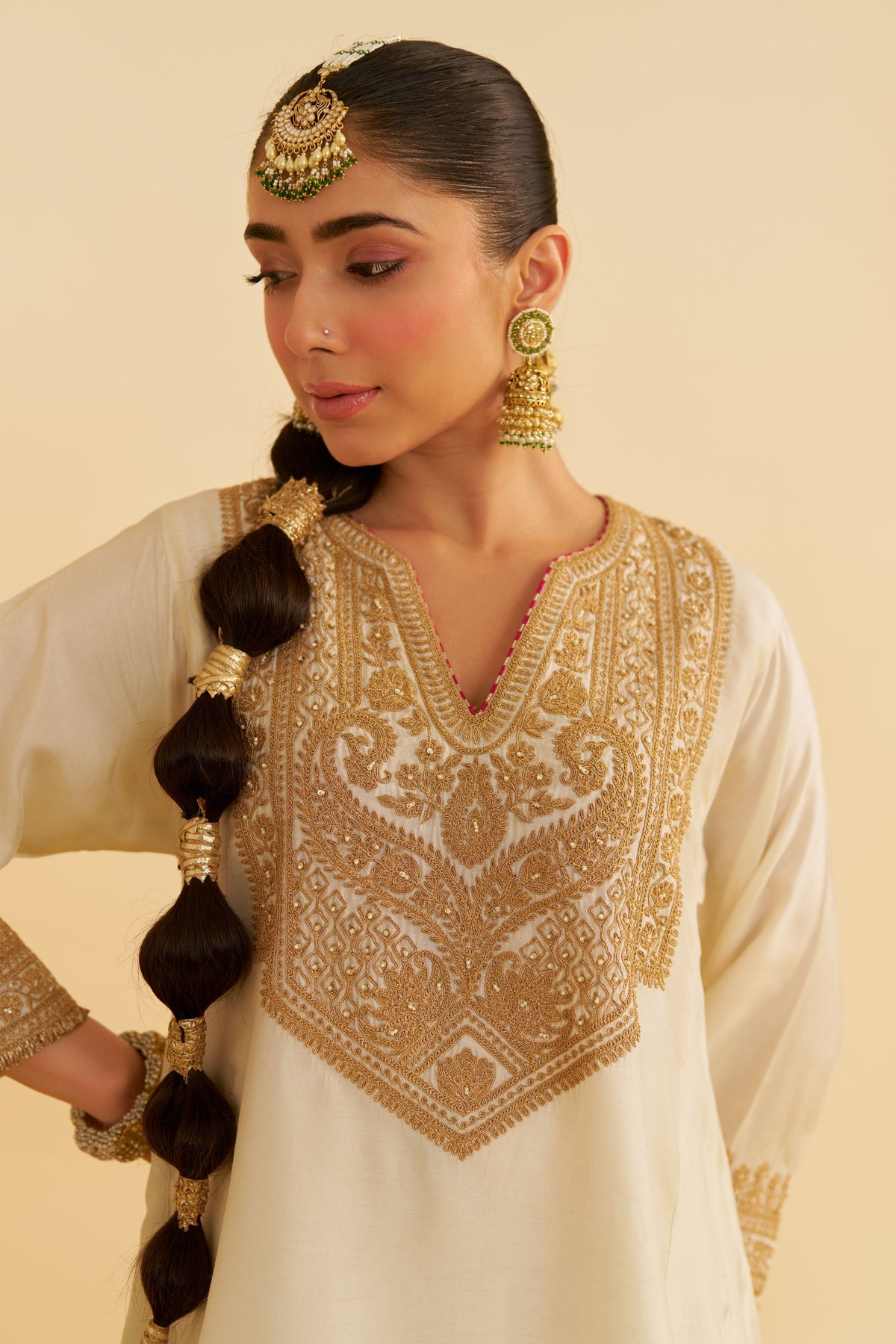 Mehza Ivory Salwar Set