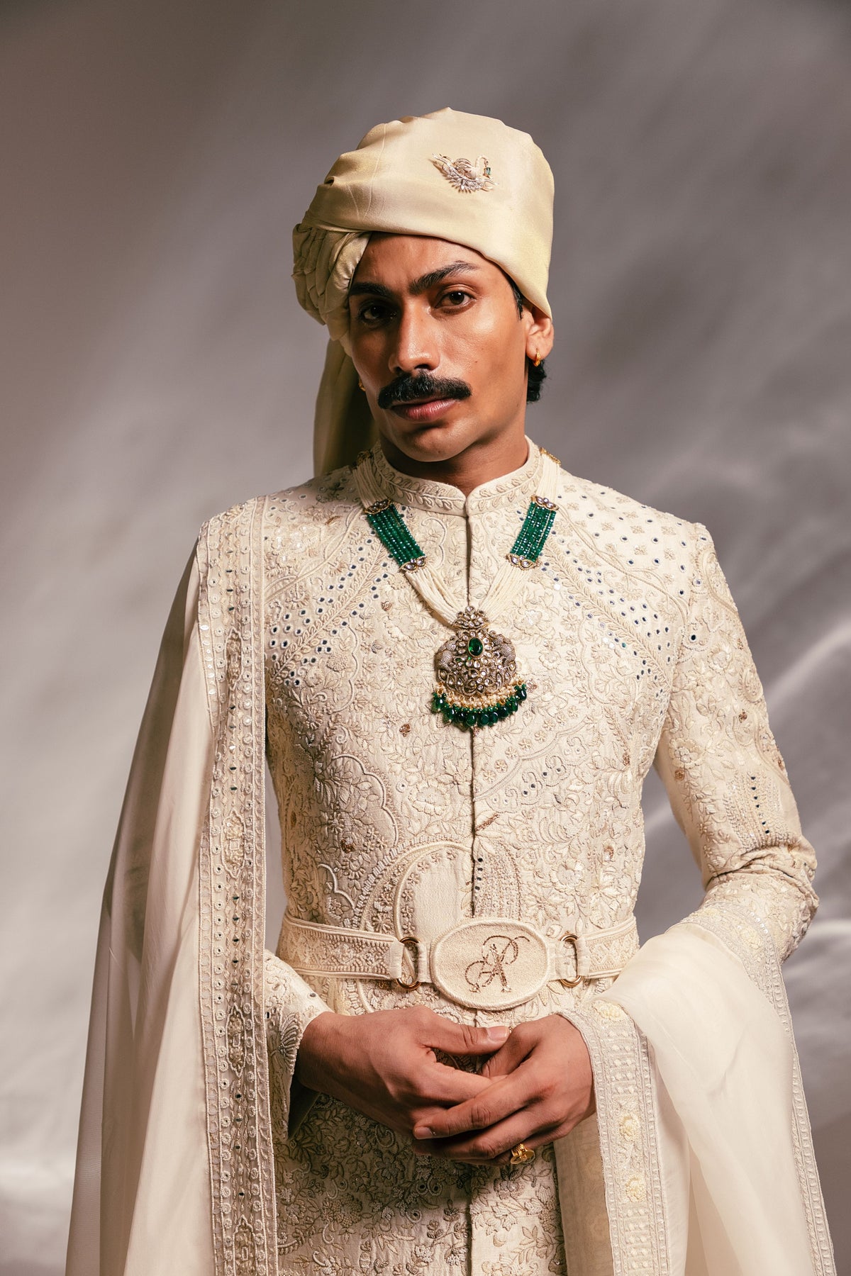 Ivory Worli Sherwani Set