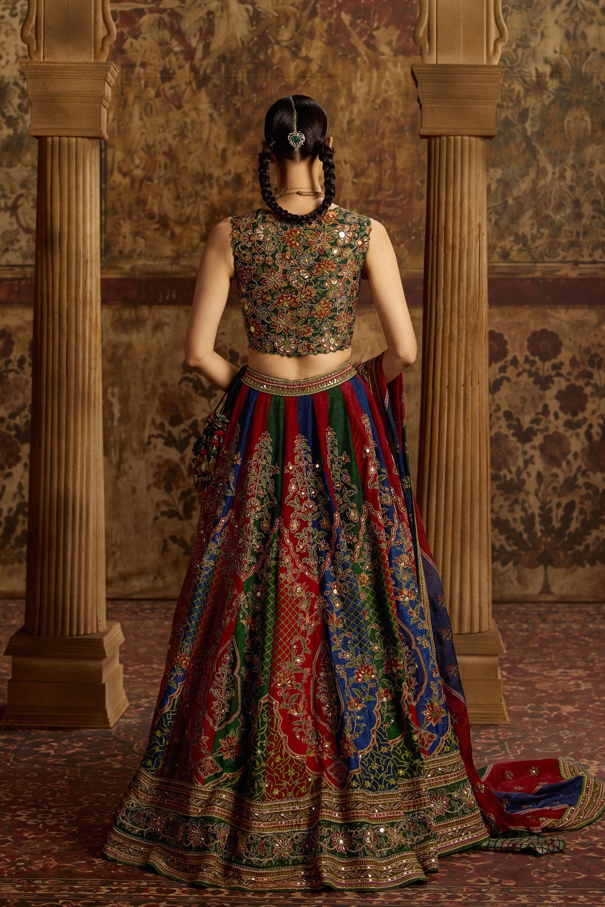 Ravika Red Lehenga Set