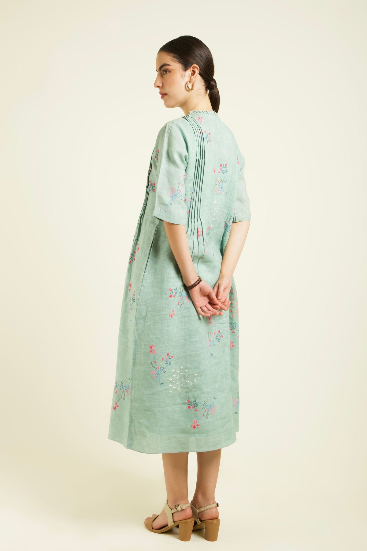 Mint Printed Dress