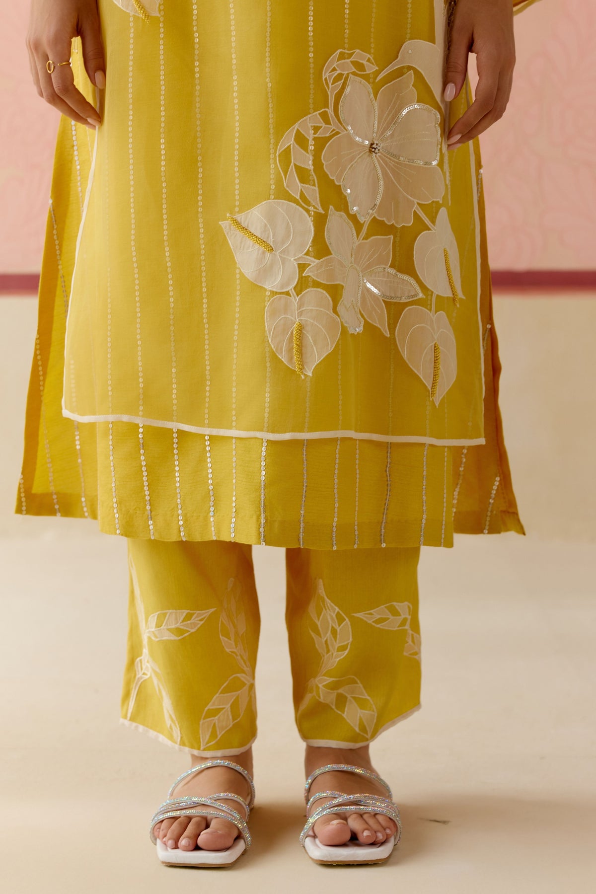Mustard Ombre Kurta Set