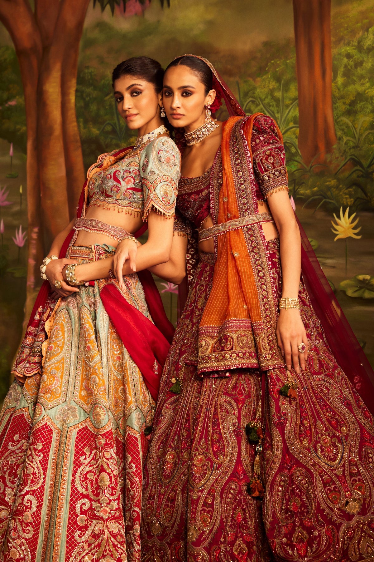 Zardozi And Thread Work Lehenga Set