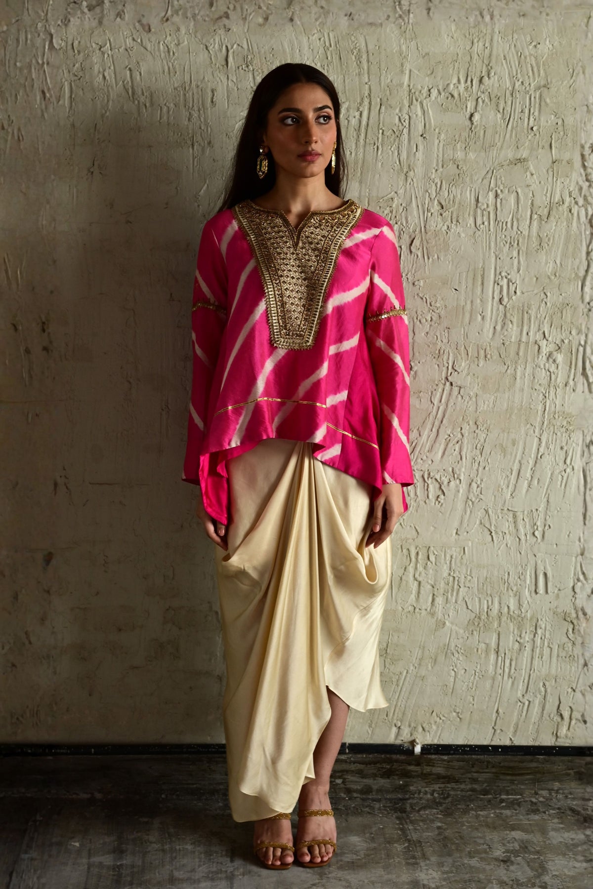 Pink Leheriya Shabana Set