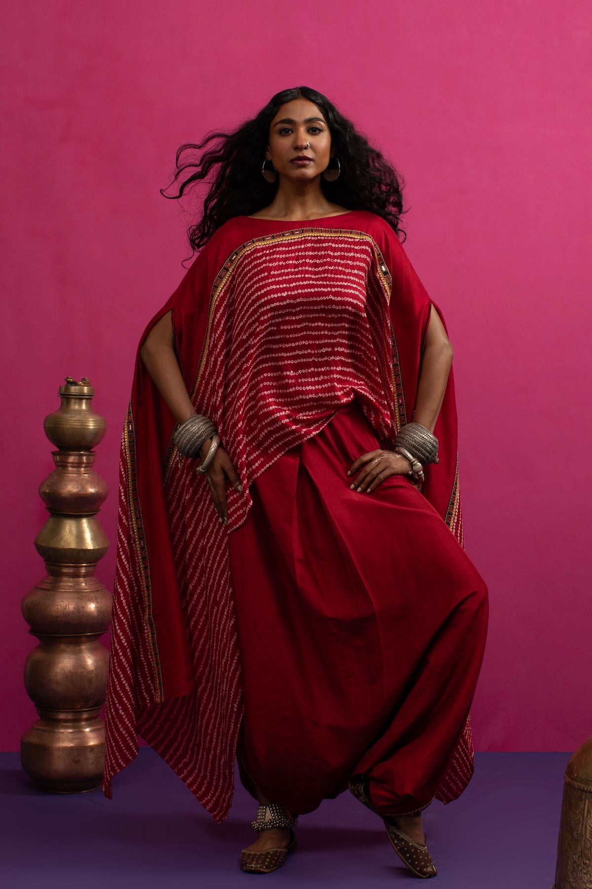 Mangalya Asymmetrical Cape Set