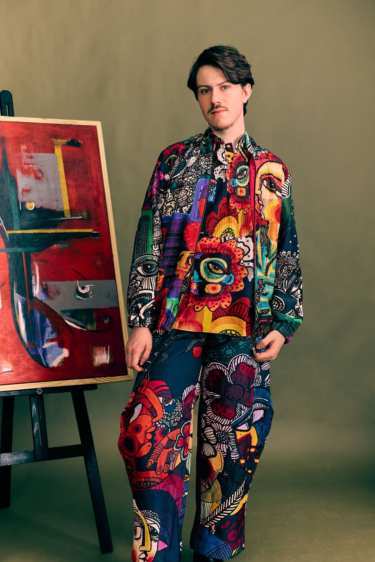 Moshpit Pintuck Printed Shirt