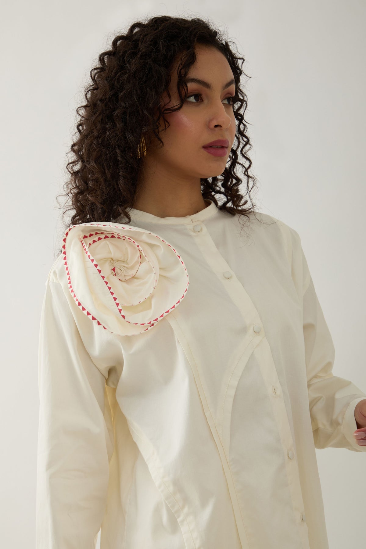 Off White Rosette Shirt