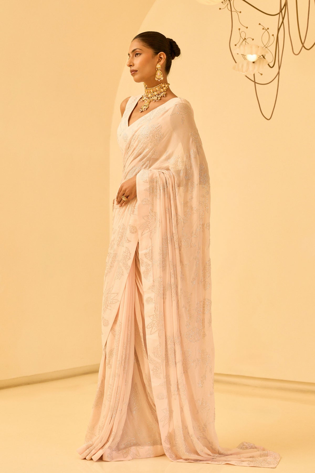 Shoraswiki Blush Saree Set