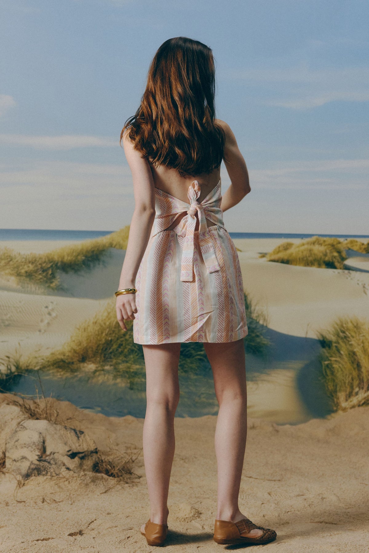 Linen Halter Neck Dress