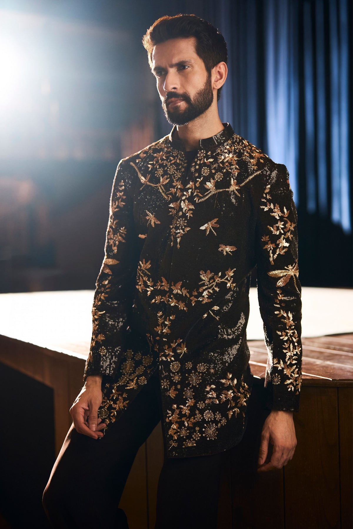 Russet Sherwani Set