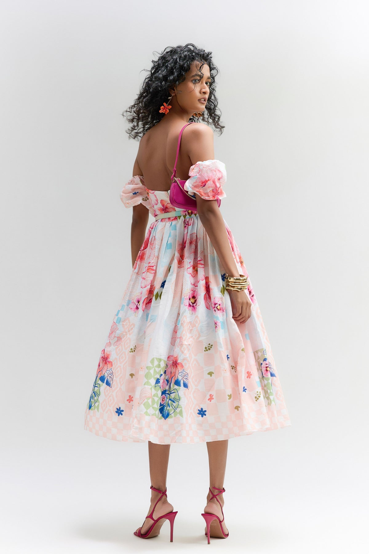 Rose Lyla Midi Dress