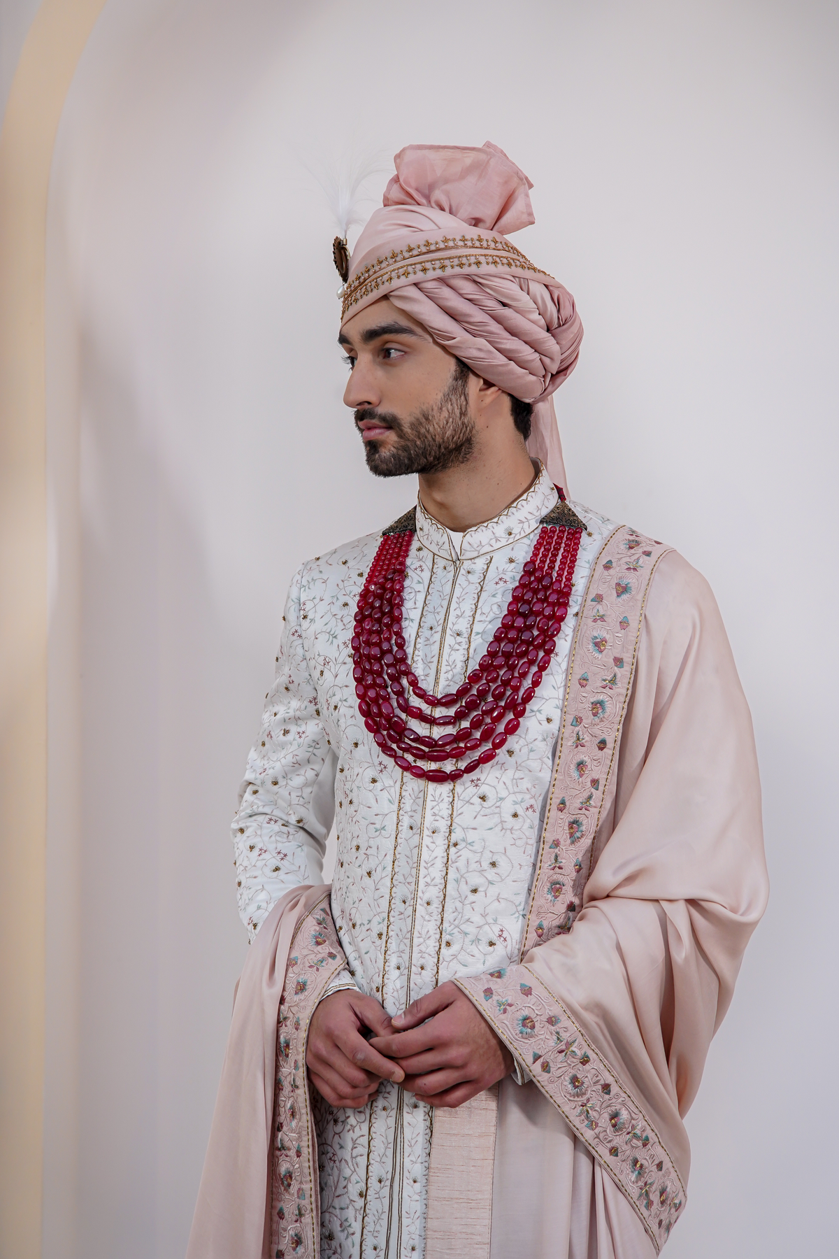 Ivory Chasm Sherwani Set