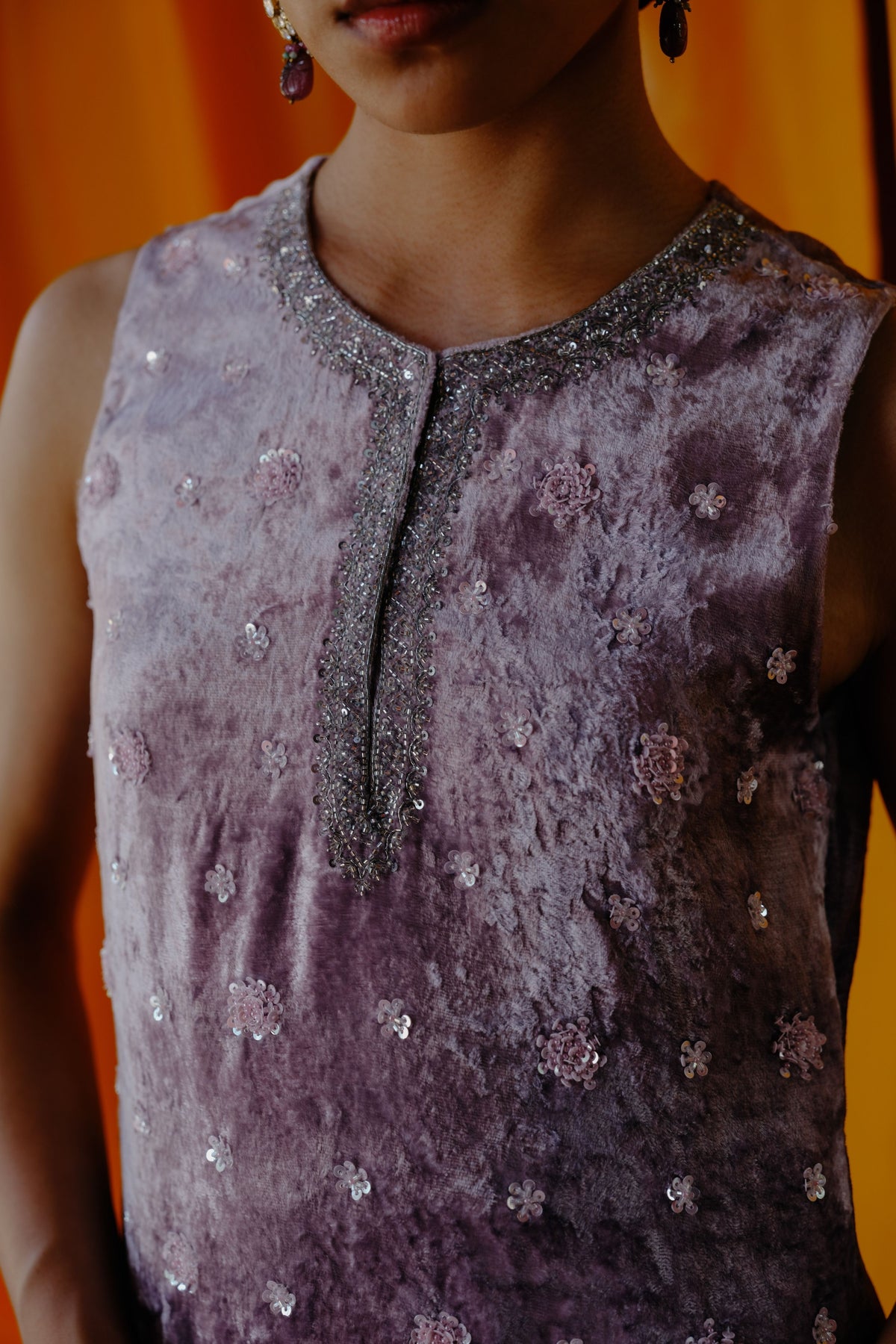 Lavender Frost Sharara Set