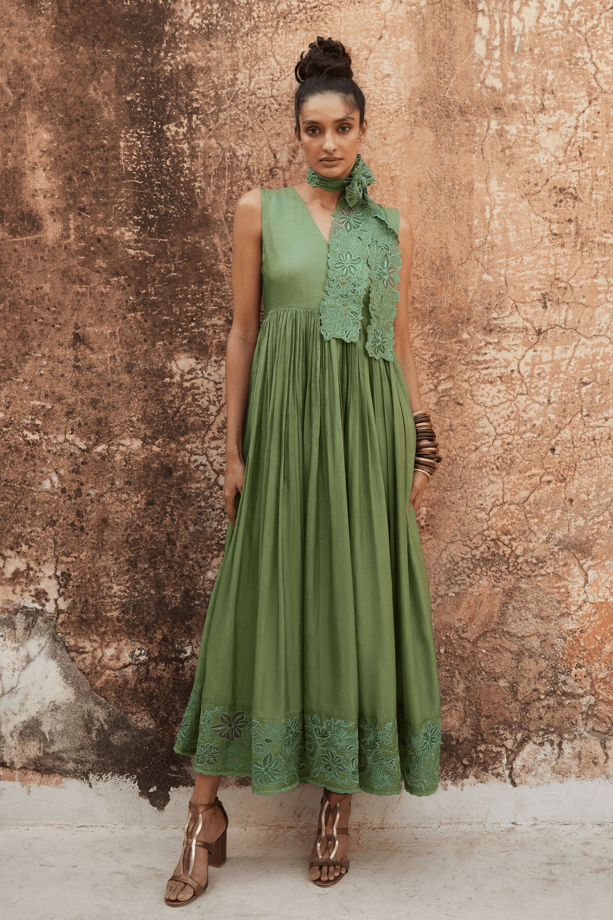 Chic Green Maxi Dress