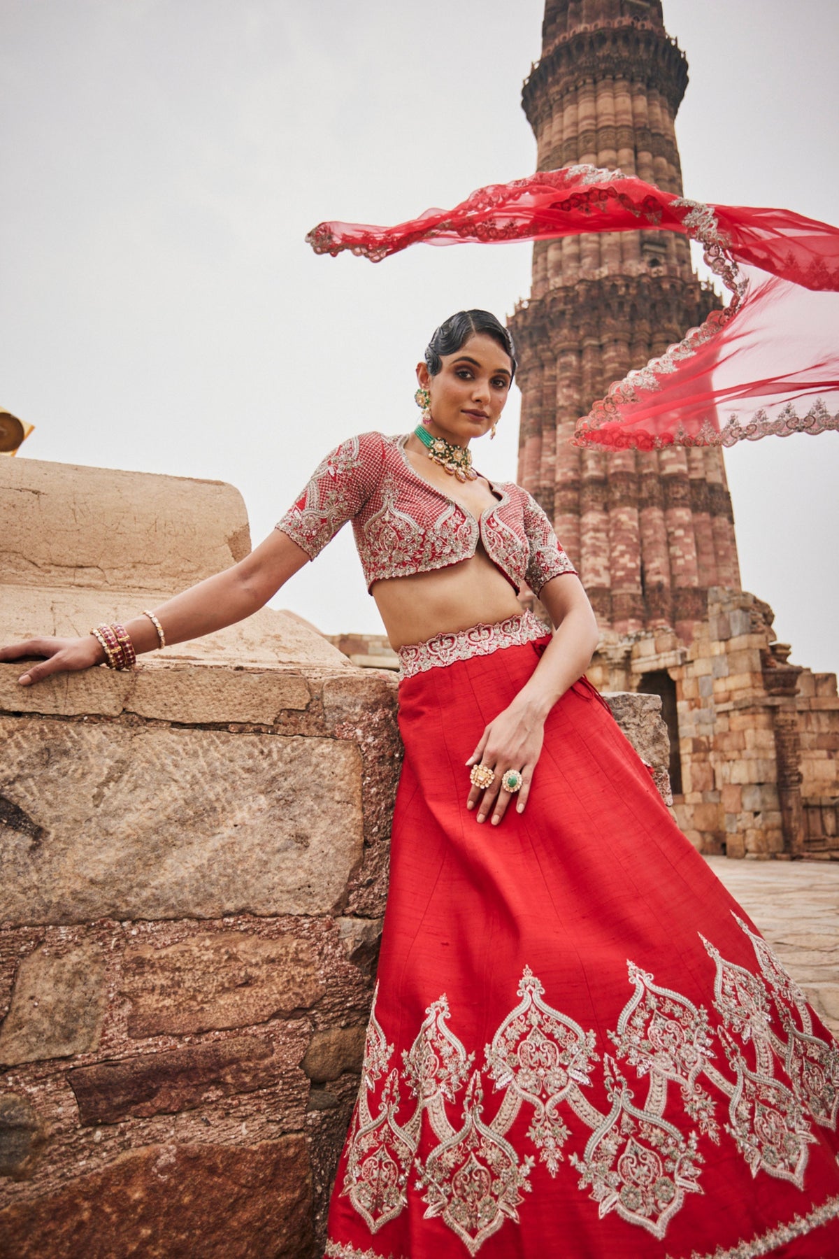 Garnet Bridal Lehenga Set