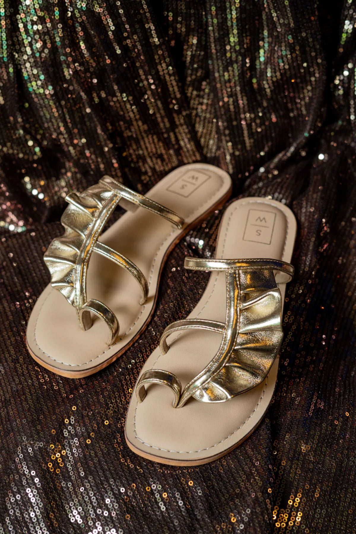 Christina Gold Sandals