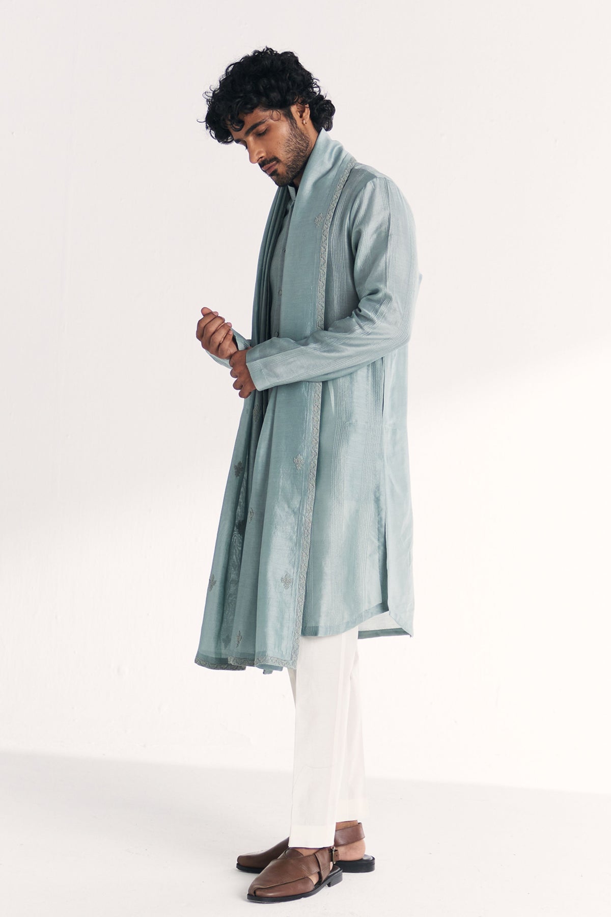 Khyal Blue Kurta Set