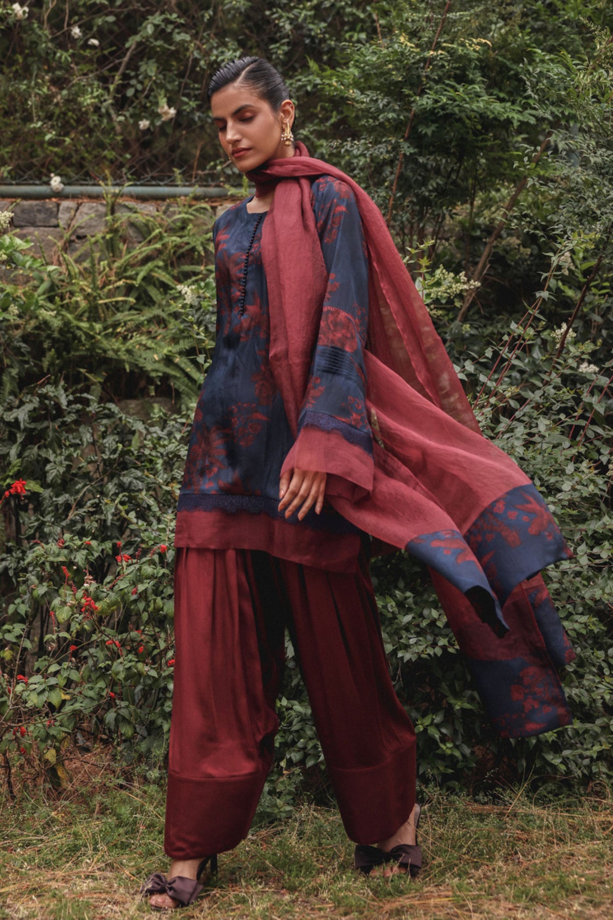 Marbled Ink Kurta Set