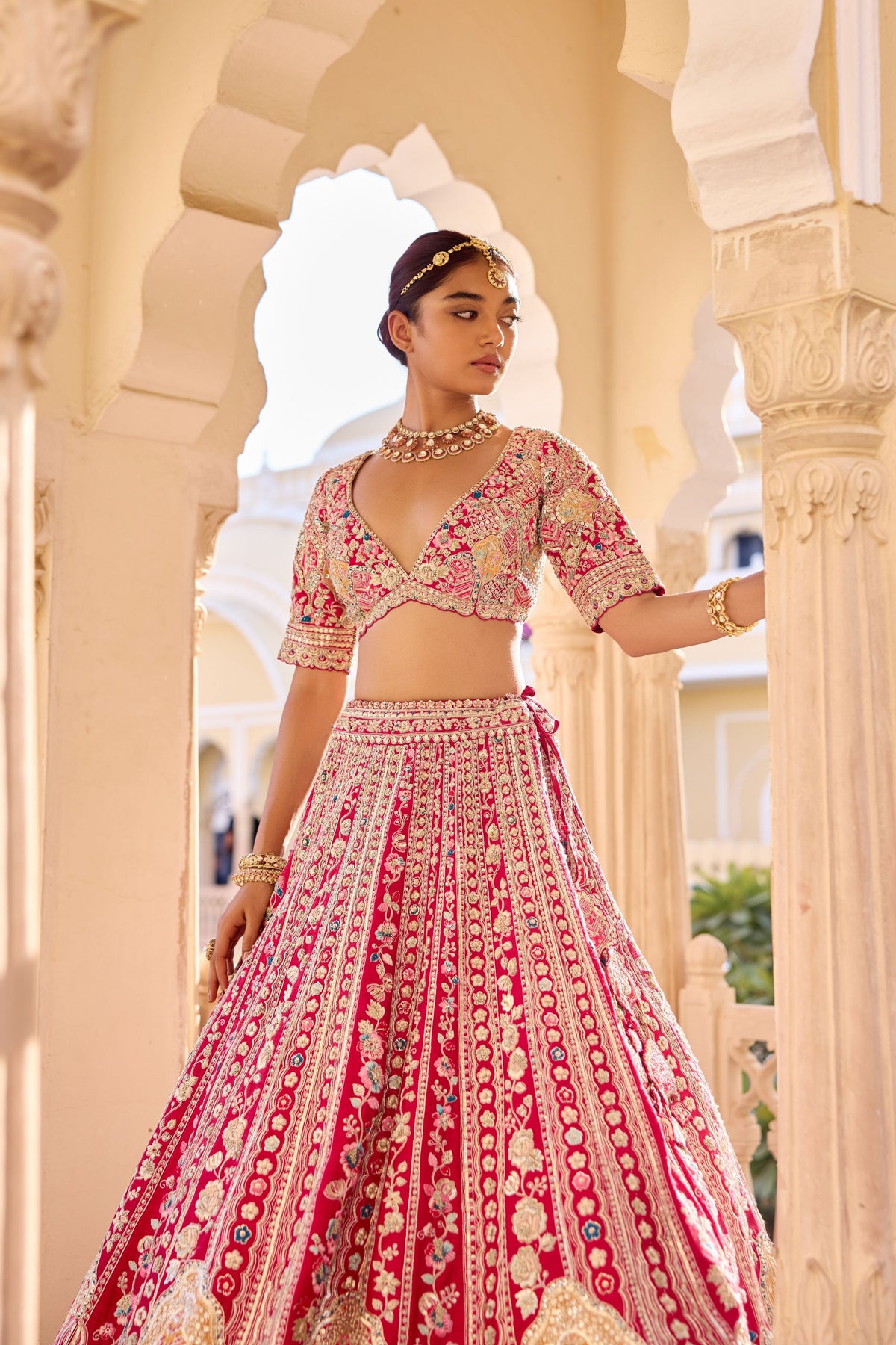 Ruby Bridal Lehenga Set