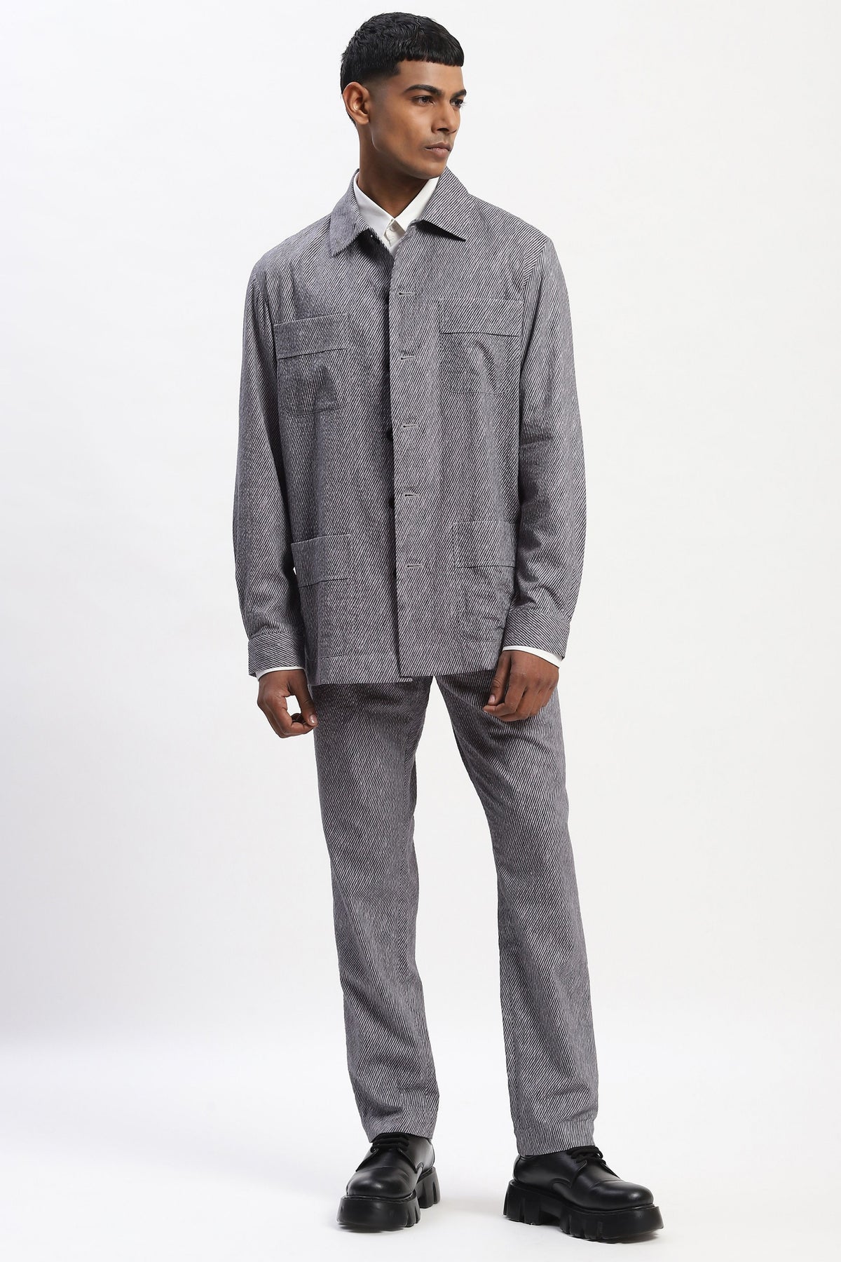 Diagonal Print Jacket