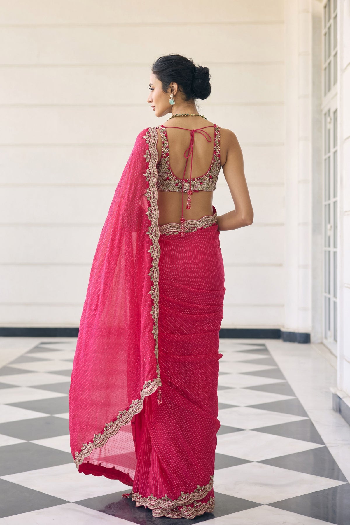 Canna Lily Saree Set