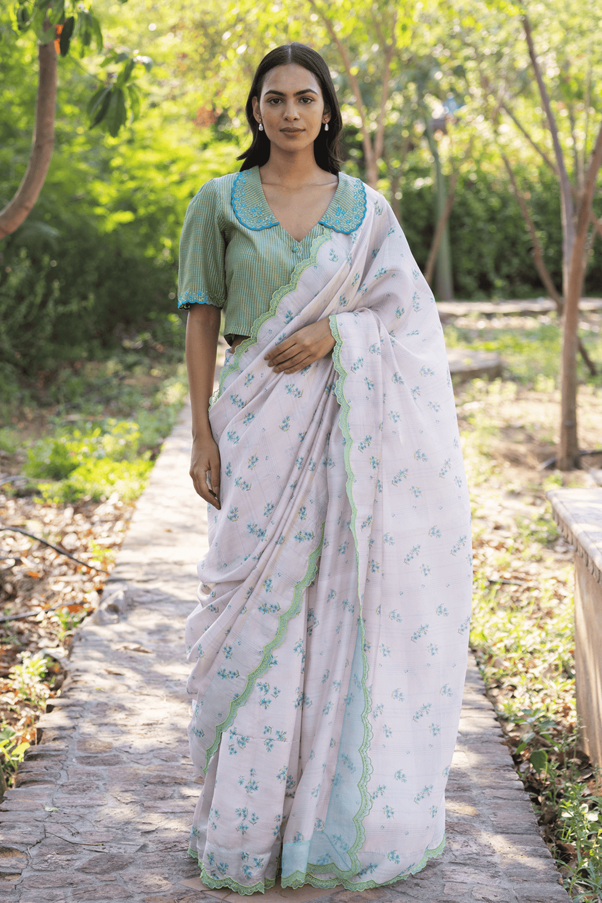 Wildflower Kiss Pink Saree