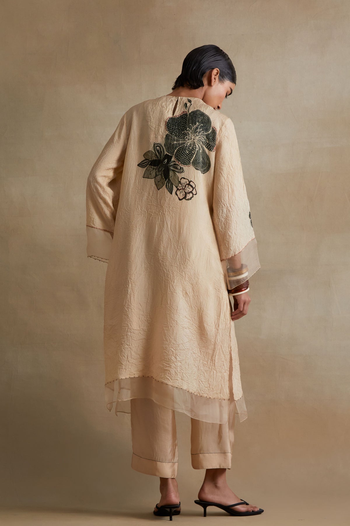 Clay Bold Floral Print Kurta Set