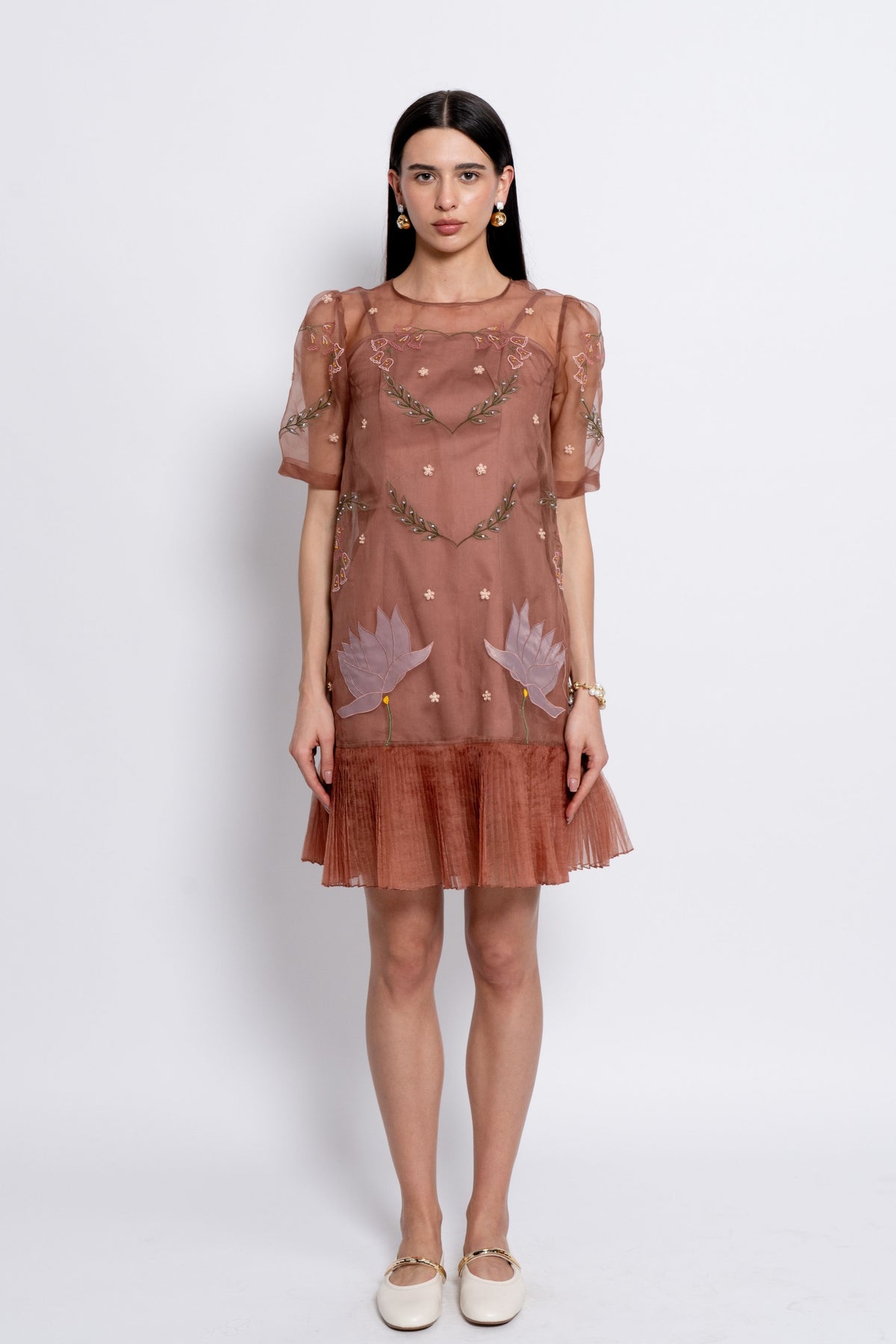 Mocha Moonflower Dress