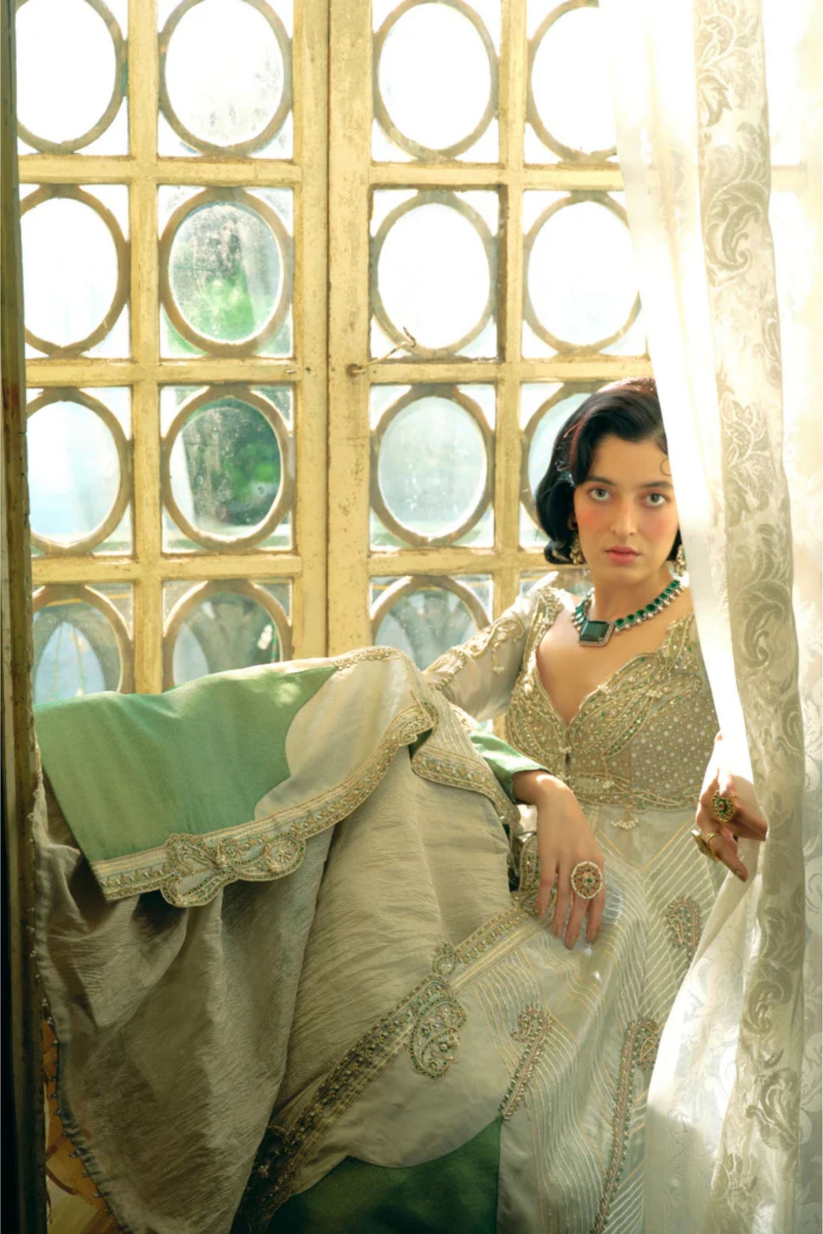 Pearl Gold Skirt Set
