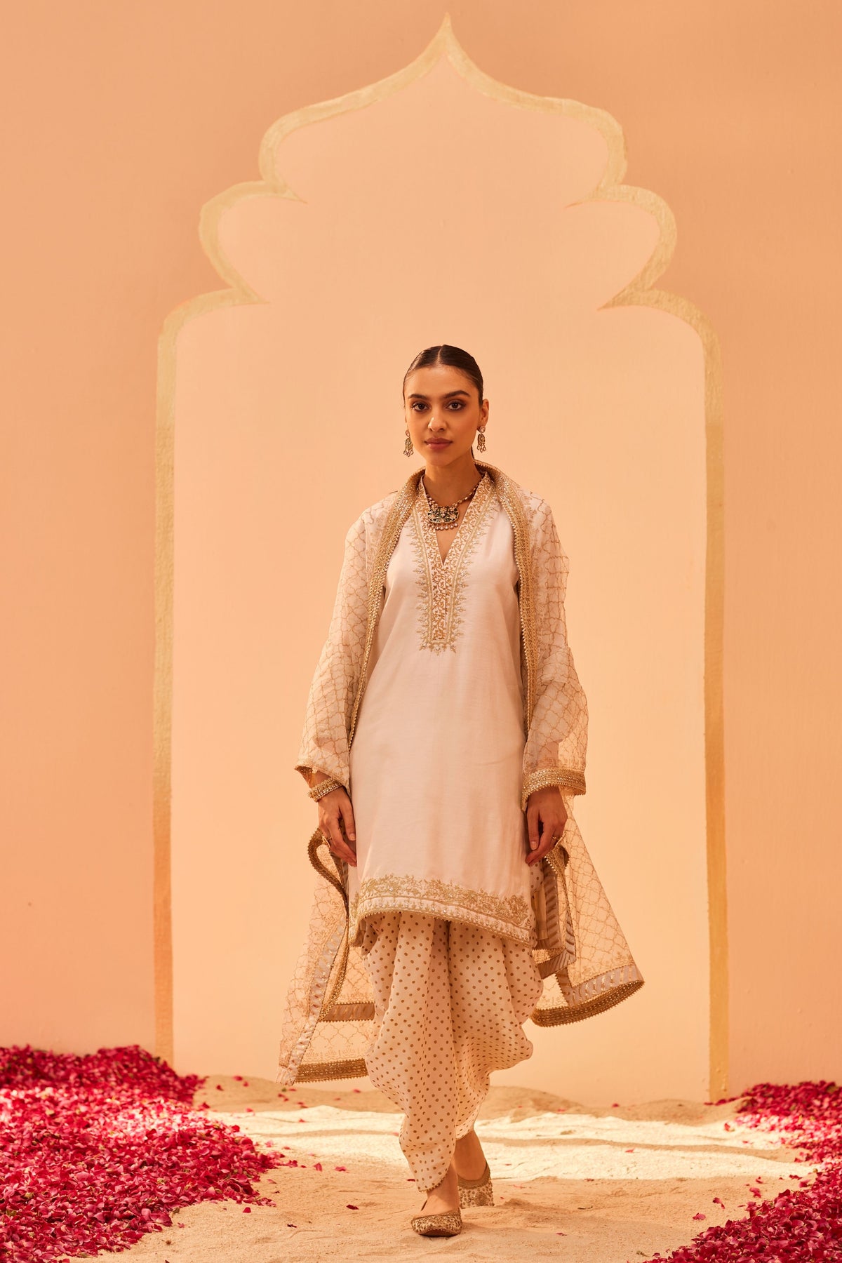 Faheeda Ivory Kurta Set