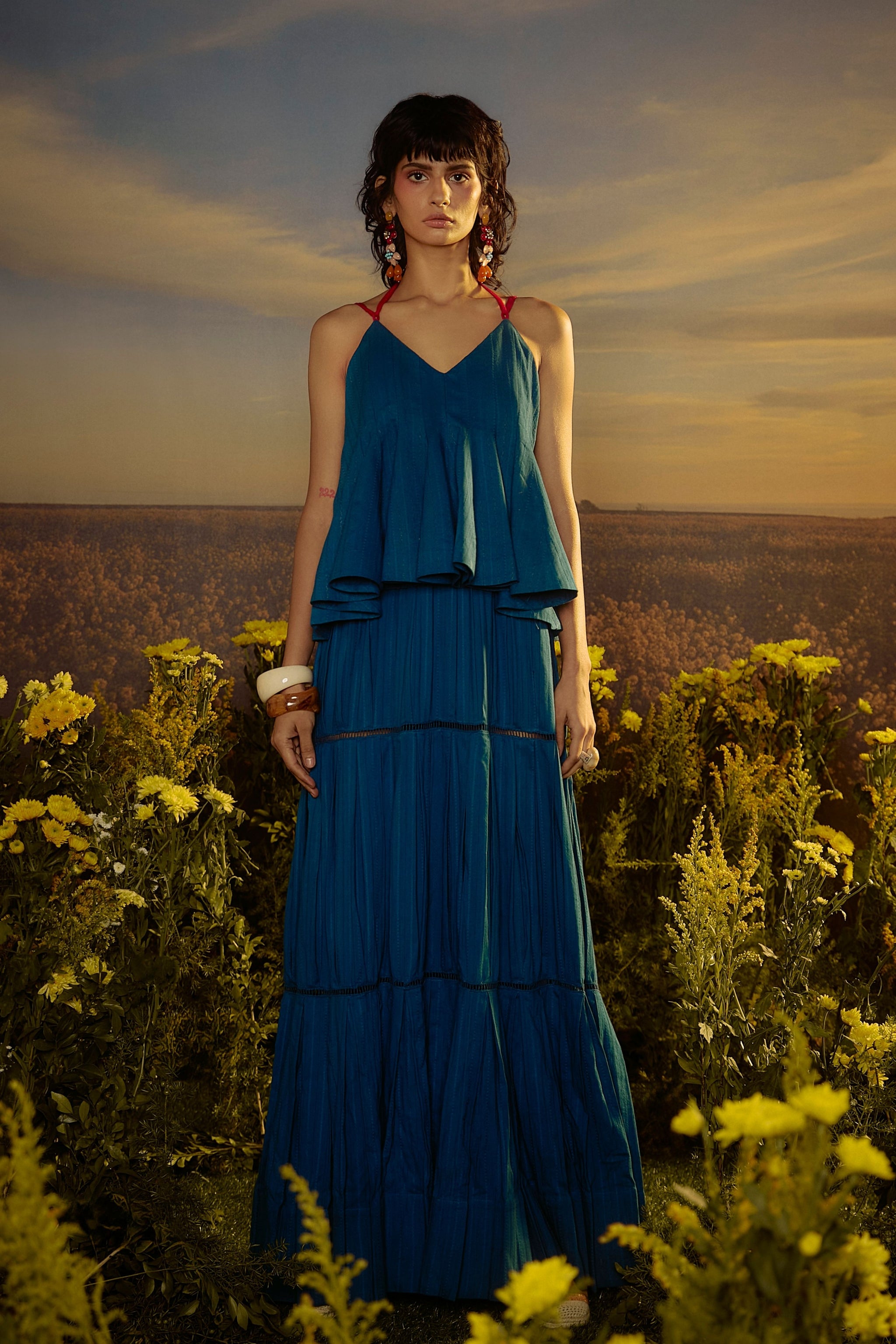 Nirmooha Blue Versatile Vogue Dress Nirmooha Blue Versatile Vogue Dress
