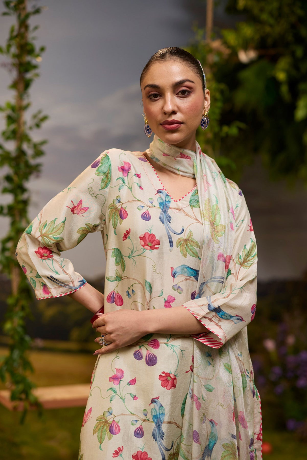 Fig n Fable Ivory Kurta Set