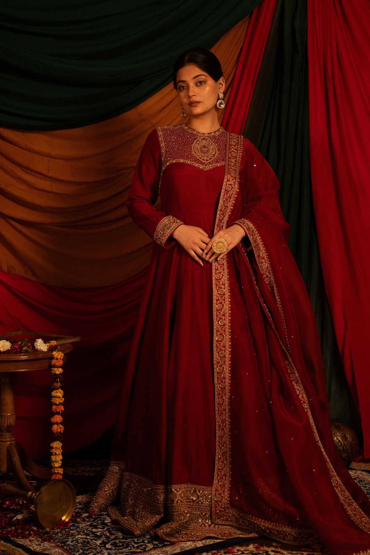 Surkhi Anarkali Set