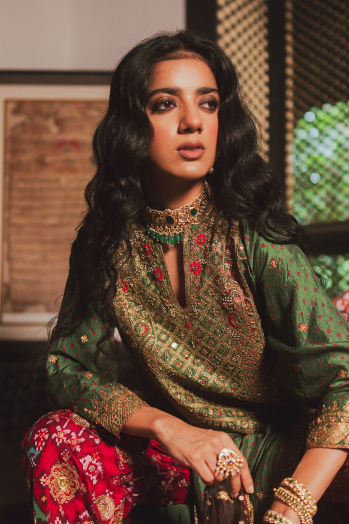 Bhavna Sage Green Kurta Set