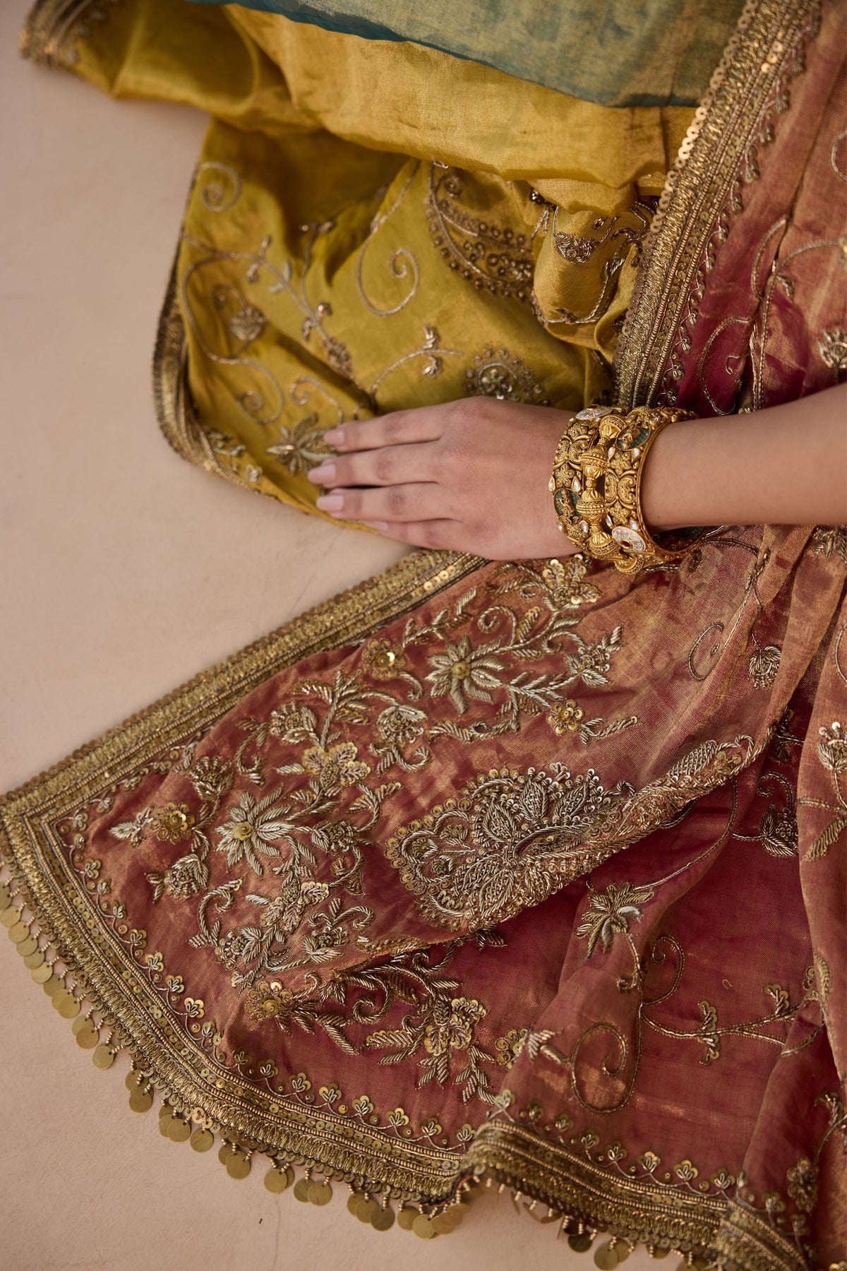 Heer Multicolor Saree Set