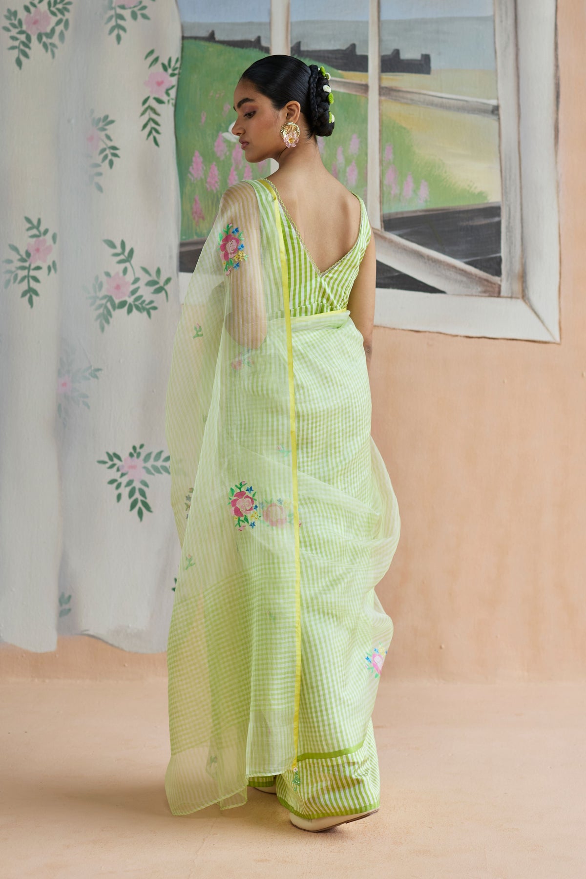 Flower Song Jamdani Sari