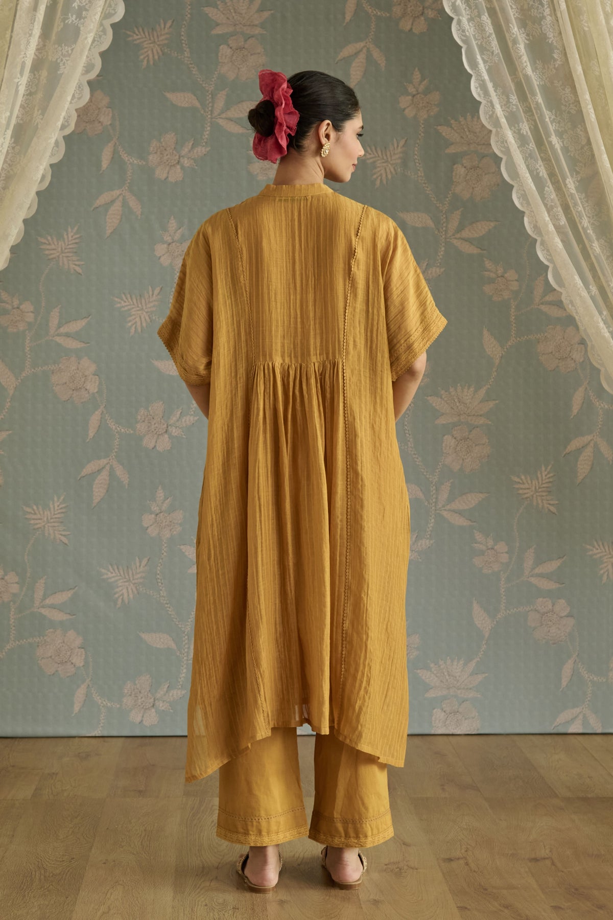 Yellow Ayat Kaftan Set