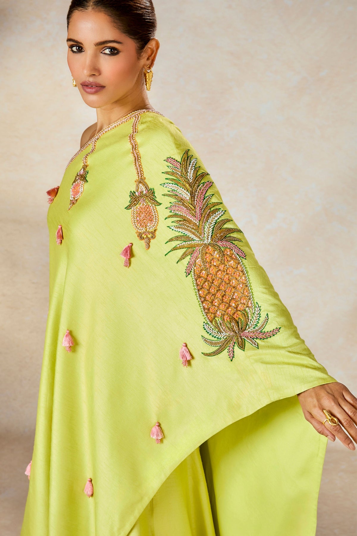 Pista Kulfi One Shoulder Set