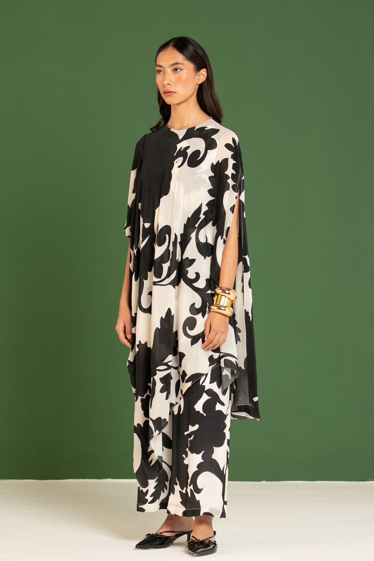 Black Draped Jumpsuit