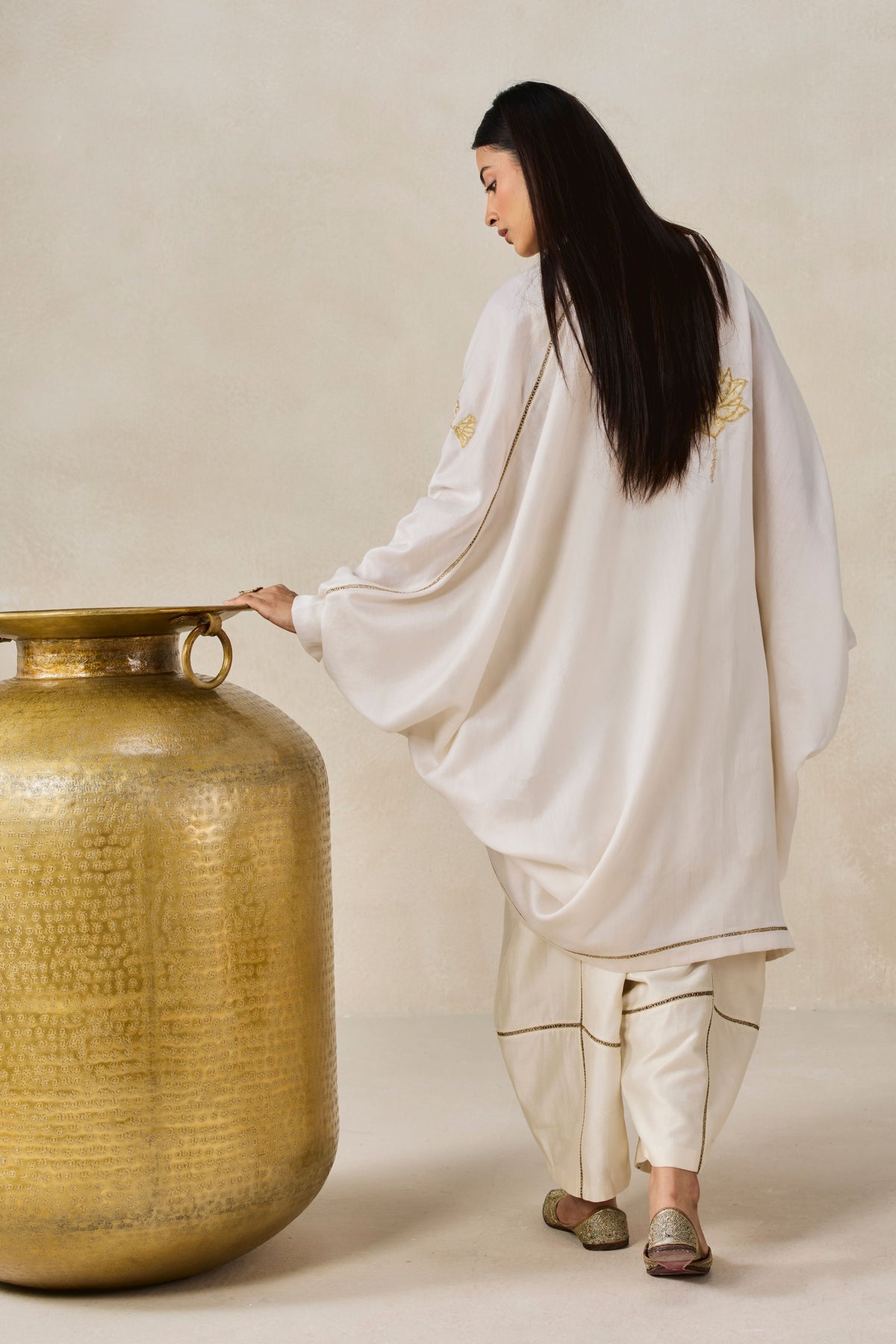 Ivory Jacket Kurta Set