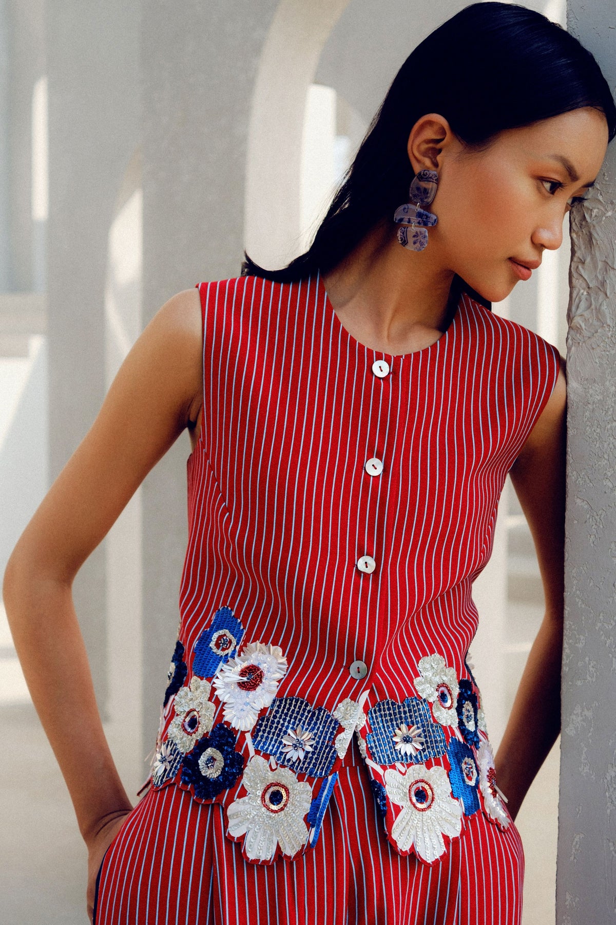 Red Margot Co-ord Set