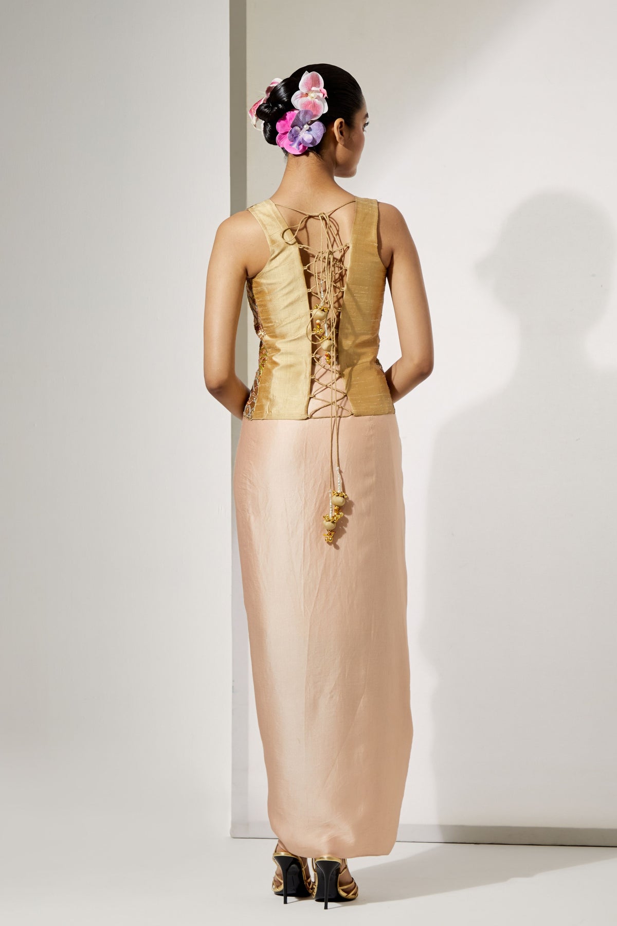 Champagne Skirt Set