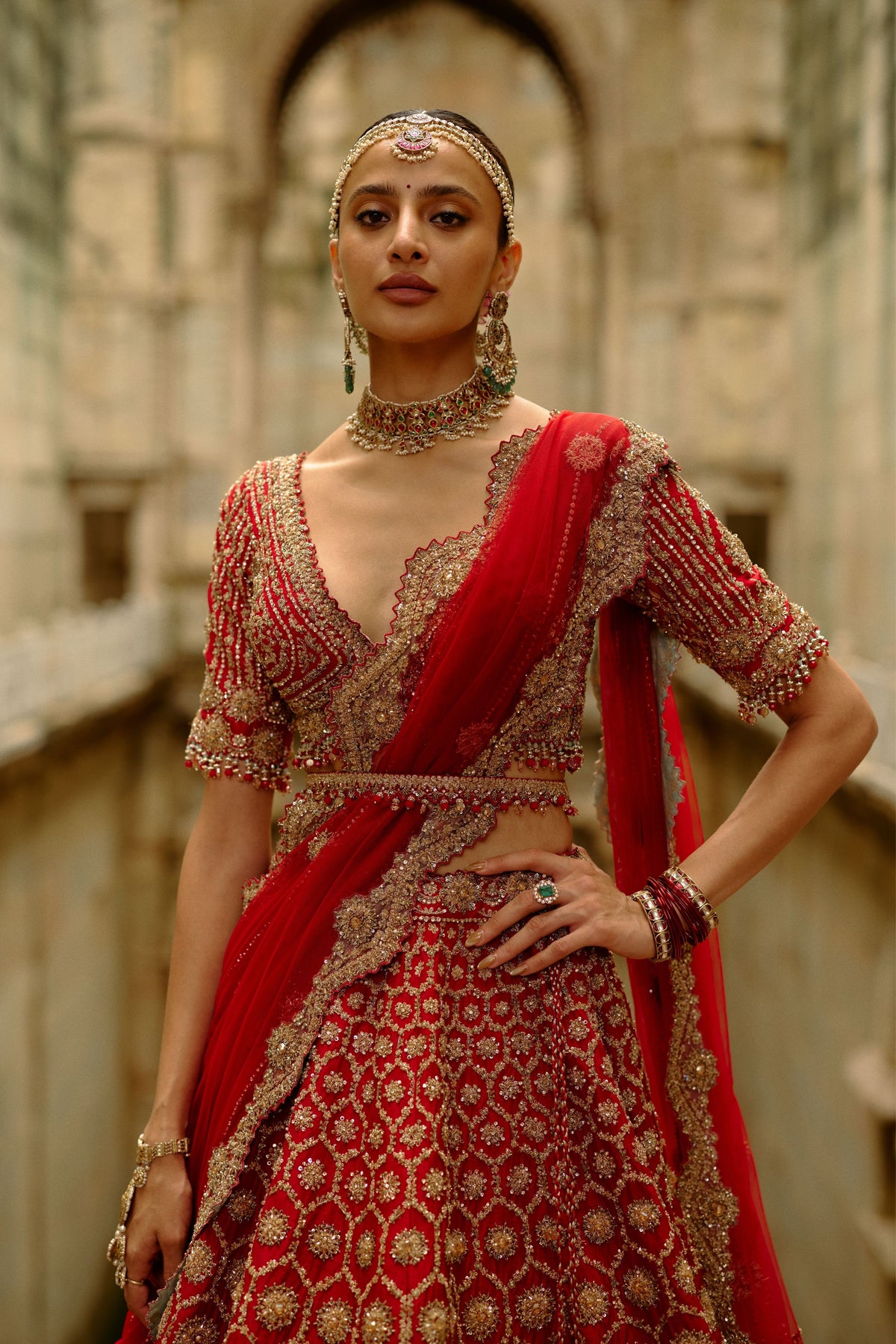 Hexagon Lehenga Set