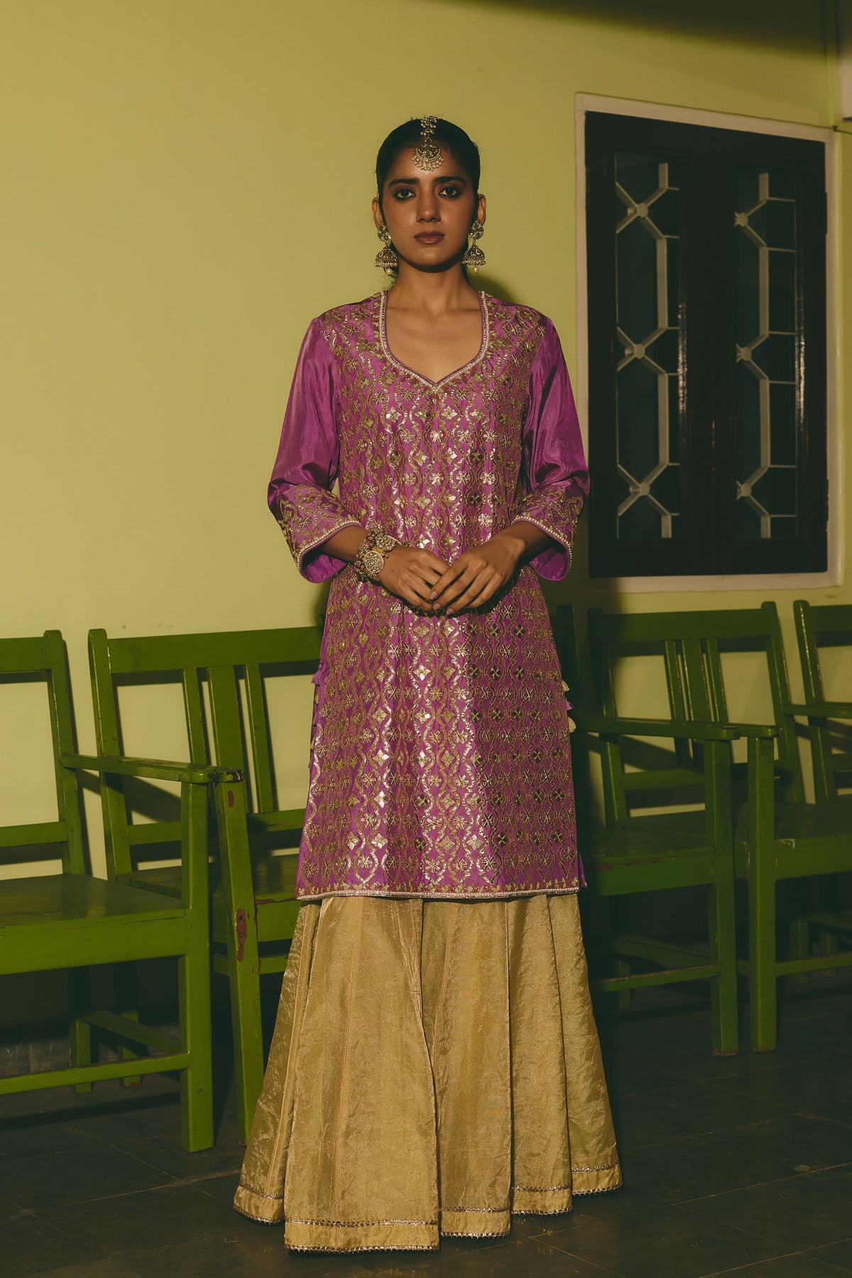 Zehan Aabha Kurta and Sharara