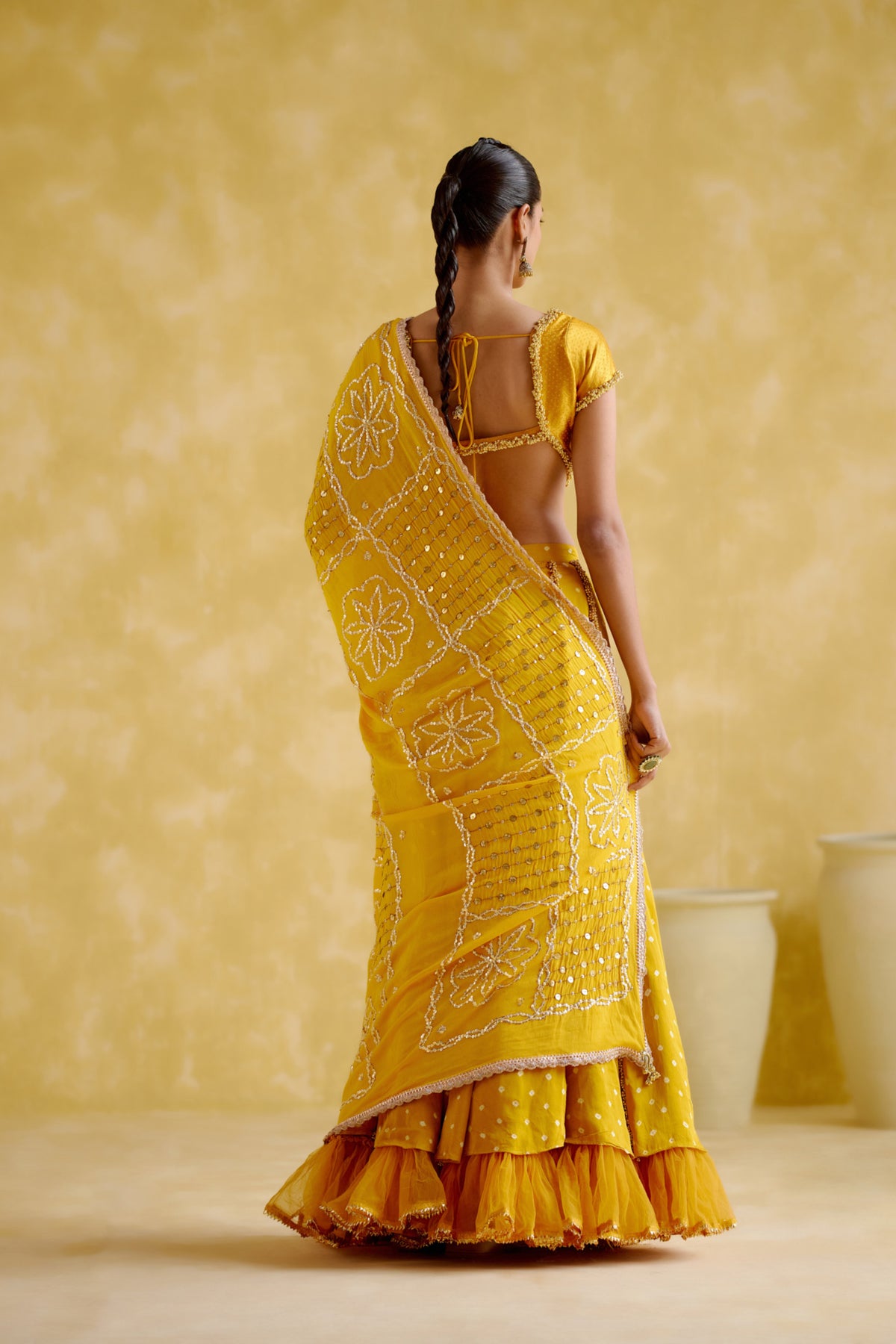 Aparna Yellow Lehenga Set