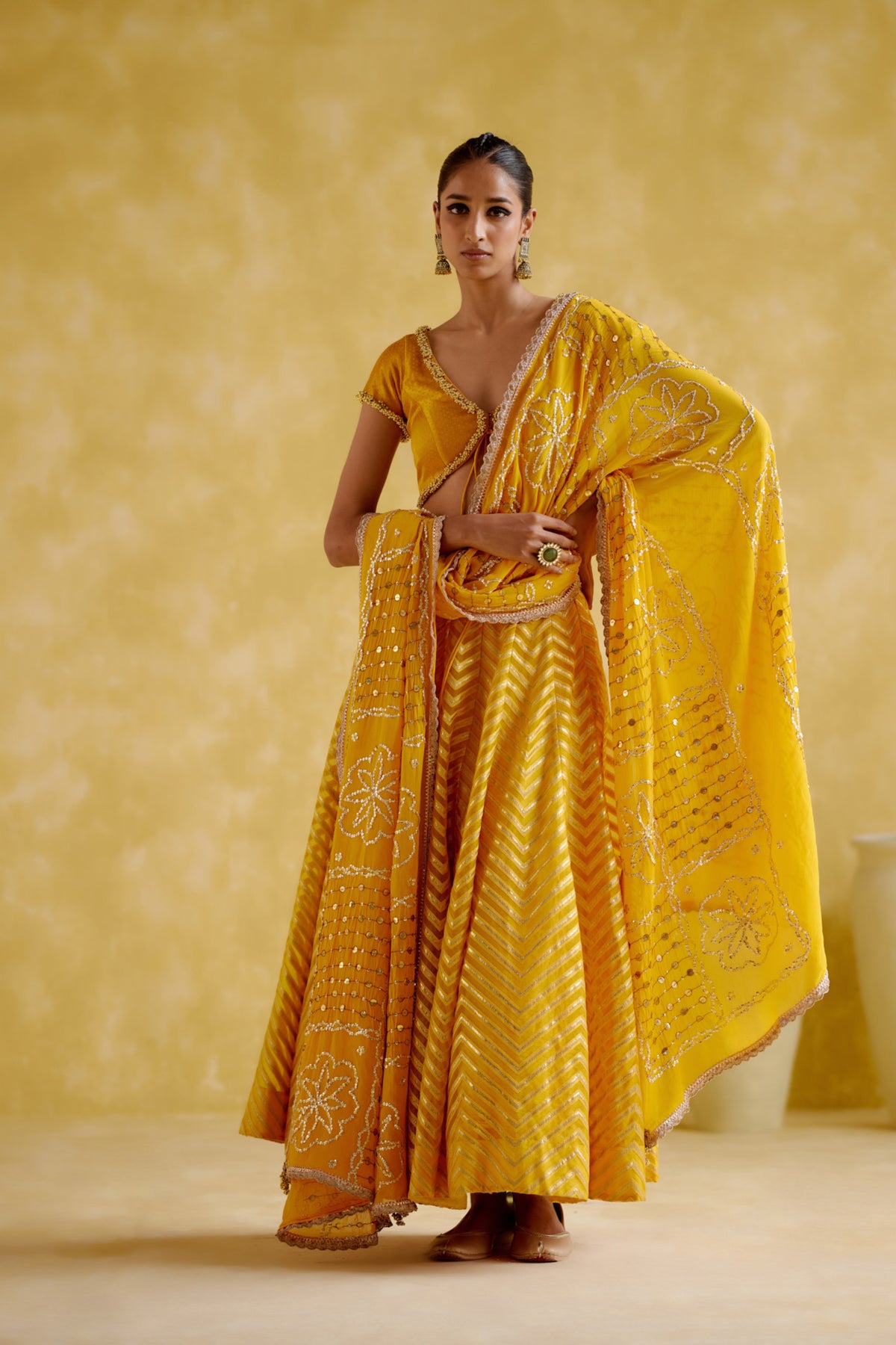 Anvi Yellow Lehenga Set