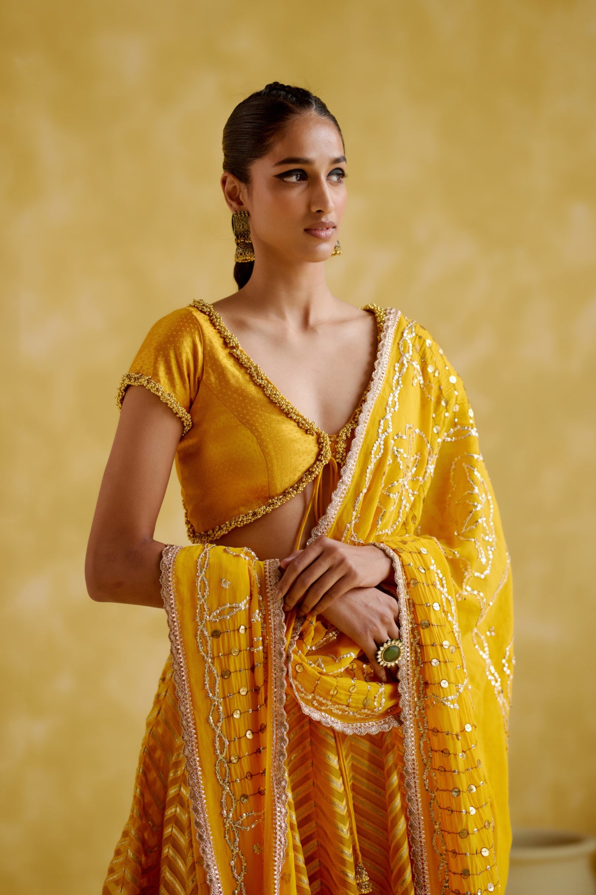 Anvi Yellow Lehenga Set