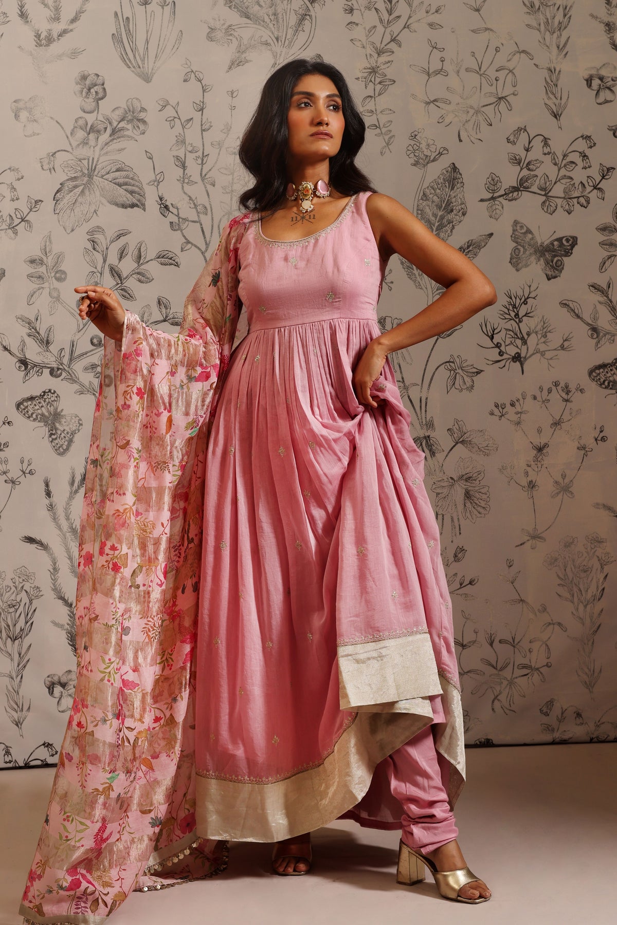Aparajita Pink Anarkali Set