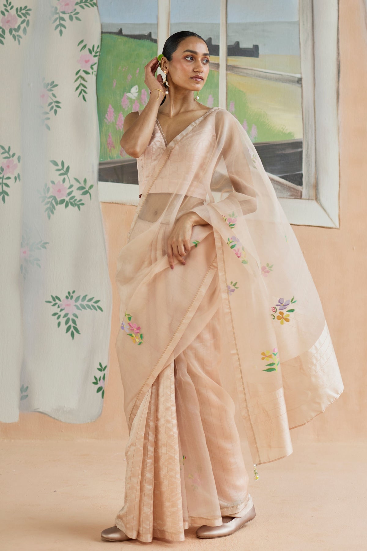 Soft Whisper Jamdani Sari